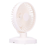 Table Fan Adjustable Portable Mini Fan 3‑Speeds Desktop Fan for Office Home USB Charging - Close-Up Angle