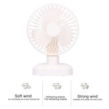 Table Fan Adjustable Portable Mini Fan 3‑Speeds Desktop Fan for Office Home USB Charging - Extra Image