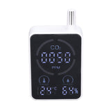 Air Quality Monitor Digital CO2 Meter Carbon Dioxide Detector Portable Temperature Humidity Tester - Top-Down View