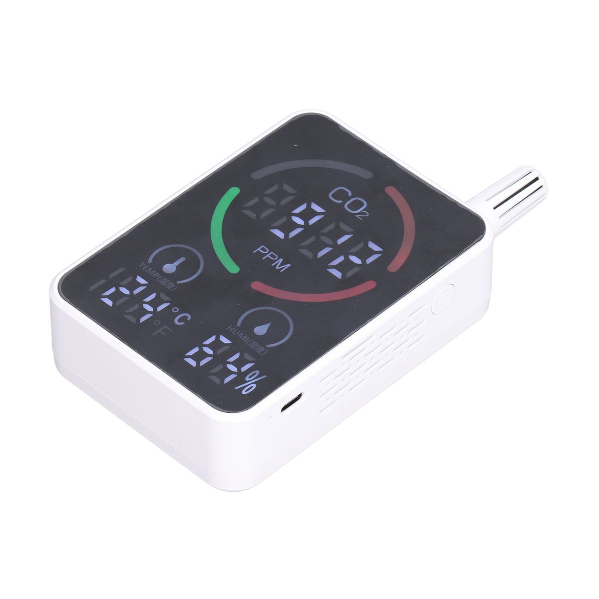 Air Quality Monitor Digital CO2 Meter Carbon Dioxide Detector Portable Temperature Humidity Tester