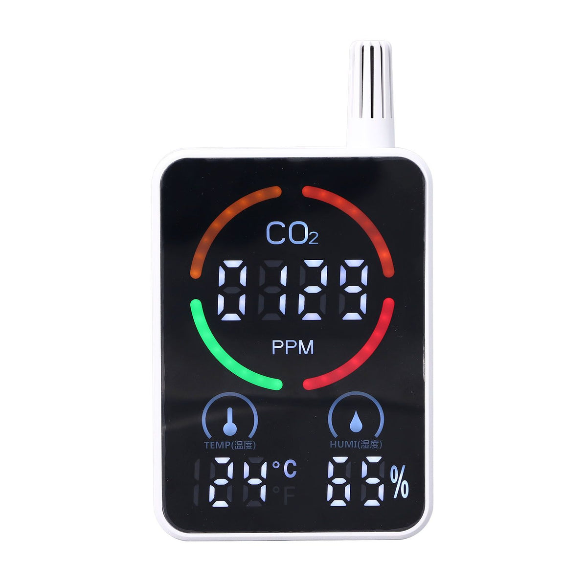 Air Quality Monitor Digital CO2 Meter Carbon Dioxide Detector Portable Temperature Humidity Tester