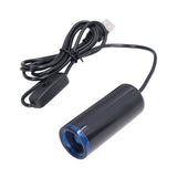 Electric Air Pump USB Powered Electric Vacuum Pump with 2 Nozzles and Storage Bag for Travel - Side View
