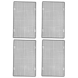 4PCS Barbecue Cooling Rack Stainless Steel Cooling Grid Tray Cake Cookies Baking Rack for Kitchen