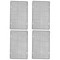 4PCS Barbecue Cooling Rack Stainless Steel Cooling Grid Tray Cake Cookies Baking Rack for Kitchen