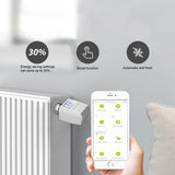 Intelligent Radiator Thermostat App Control Digital Temperature Controller for Bluetooth for Tuya Smart Home APP (Without Batteries)