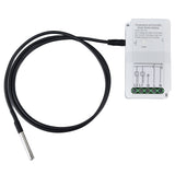 WiFi Temperature Humidity Switch Module Dual Relay Output with Temperature Probe 90‑250V for TUYA Smart App - Low Angle