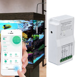 WiFi Temperature Humidity Switch Module Dual Relay Output with Temperature Probe 90‑250V for TUYA Smart App