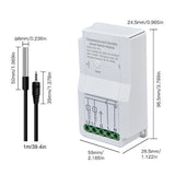 WiFi Temperature Humidity Switch Module Dual Relay Output with Temperature Probe 90‑250V for TUYA Smart App