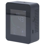 Bluetooth Carbon Dioxide Air Quality Monitor TVOC Tester 60 Day Data Storage Humidity Temperature Meter USB Power SupplyBlack