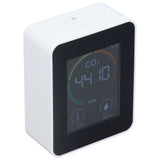 Bluetooth Carbon Dioxide Air Quality Monitor TVOC Tester 60 Day Data Storage Humidity Temperature Meter USB Power SupplyWhite - Side View