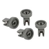 4pcs Dishwasher Lower Rack Wheel Dishwasher Wheel Replacement Part for AEG Favorit for Privileg for Zanussi