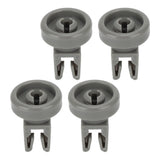 4pcs Dishwasher Lower Rack Wheel Dishwasher Wheel Replacement Part for AEG Favorit for Privileg for Zanussi - Top-Down View