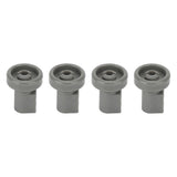 4pcs Dishwasher Lower Rack Wheel Dishwasher Wheel Replacement Part for AEG Favorit for Privileg for Zanussi - Low Angle
