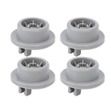 4pcs Dishwasher Rack Roller Replacement Part Dishwasher Basket Wheel for Bosch 420198 AP2802428 165314 - Top-Down View