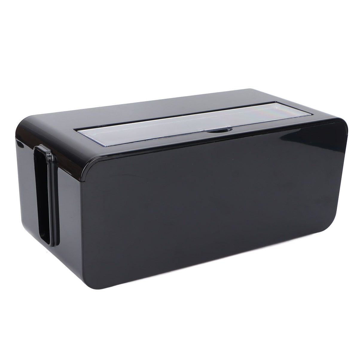Power Socket Storage Box Safe Dustproof Socket Wire Organizer Plastic Box for Home MediumBlack