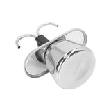 Moka Pot 100ml Dual Pipe Stainless Steel Durable Food Grade Anti Scald Nonslip Thickened Strainer Widely Used Mocha Pot