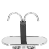 Moka Pot 100ml Dual Pipe Stainless Steel Durable Food Grade Anti Scald Nonslip Thickened Strainer Widely Used Mocha Pot