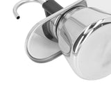 Moka Pot 100ml Dual Pipe Stainless Steel Durable Food Grade Anti Scald Nonslip Thickened Strainer Widely Used Mocha Pot