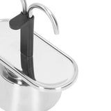 Moka Pot 100ml Dual Pipe Stainless Steel Durable Food Grade Anti Scald Nonslip Thickened Strainer Widely Used Mocha Pot
