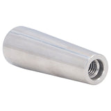 Beer Tap Handle Stainless Steel Mirror Appearance Rust Resistance 2.6in Beer Machine Faucet Handle 3/8in - Top-Down View