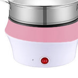 Electric Cooker Multifunctional Two Speed Portable Mini Electric Frying Pan Wok Rice Cooker for Student Dormitory (AU 220V) - Side View