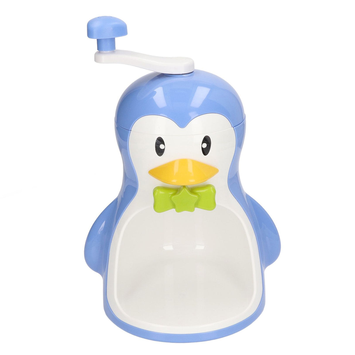 Shaved Ice Machine ABS Penguin Shape Blue Household Portable Manual Snow Cone Maker Machine with Container Kitchen Accessories