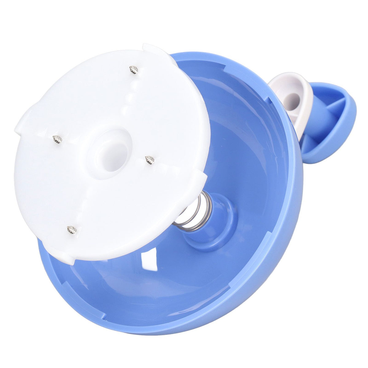 Shaved Ice Machine ABS Penguin Shape Blue Household Portable Manual Snow Cone Maker Machine with Container Kitchen Accessories