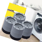 Wash Machine Feet Mat Shock Absorption Resin Fiber PVC Washing Machine Riser for Home Increase 6cm/2.4in - Front View