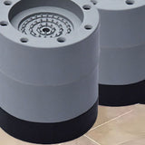 Wash Machine Feet Mat Shock Absorption Resin Fiber PVC Washing Machine Riser for Home Increase 6cm/2.4in - Side View