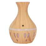 300ml Essential Oil Diffuser Wood Grain USB Powered 7 Colors LED Low Noise Mist Humidifier for Bedroom Office