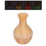 300ml Essential Oil Diffuser Wood Grain USB Powered 7 Colors LED Low Noise Mist Humidifier for Bedroom Office