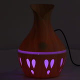 300ml Essential Oil Diffuser Wood Grain USB Powered 7 Colors LED Low Noise Mist Humidifier for Bedroom Office