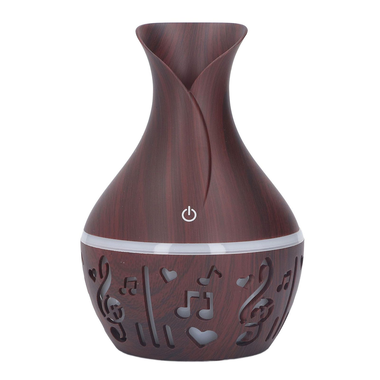 Aromatherapy Diffuser 300ml USB Powered Wood Grain Ultra Quiet LED Night Light Desk Humidifier for Home Office Hotel