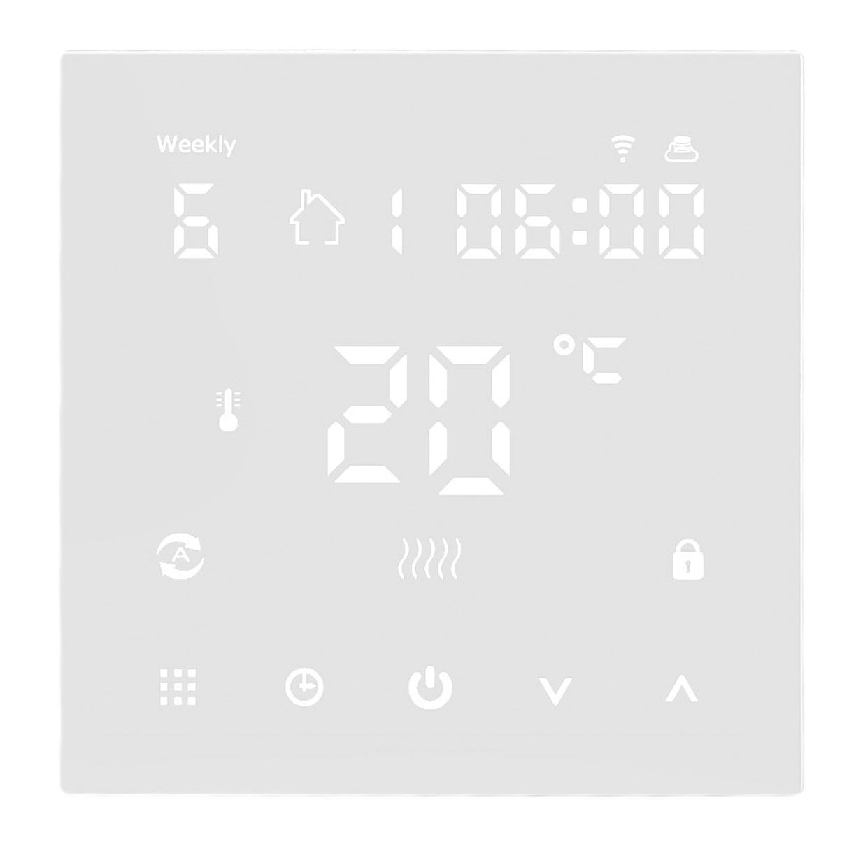 Smart Thermostat Touch Screen WiFi Timing Switch Mobile Phone Control Digital Display Thermostat 90‑240V