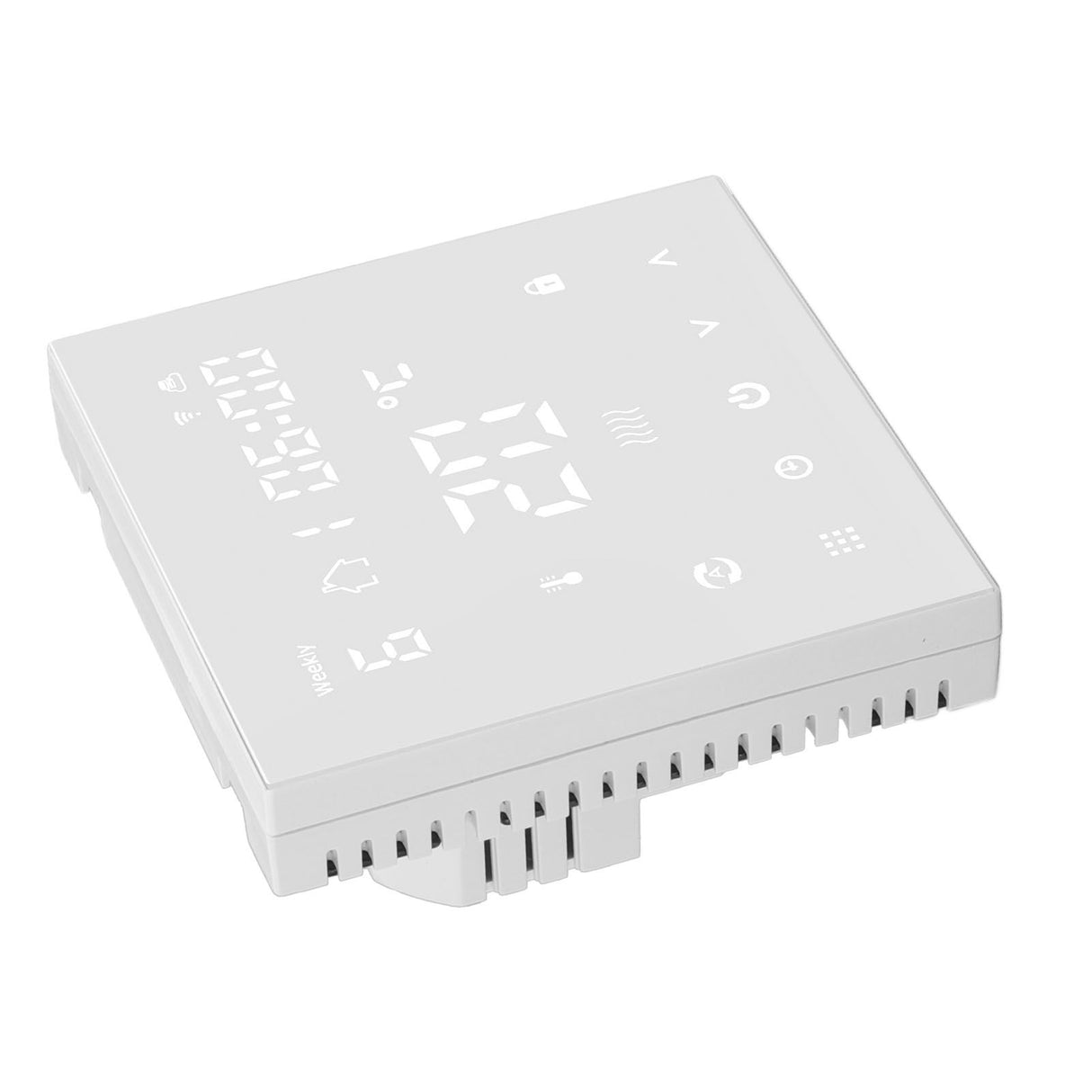 WiFi Thermostat Digital Touch Screen APP Voice Control Smart Thermostat with Auto Calibration for Floor Heating 90‑240V