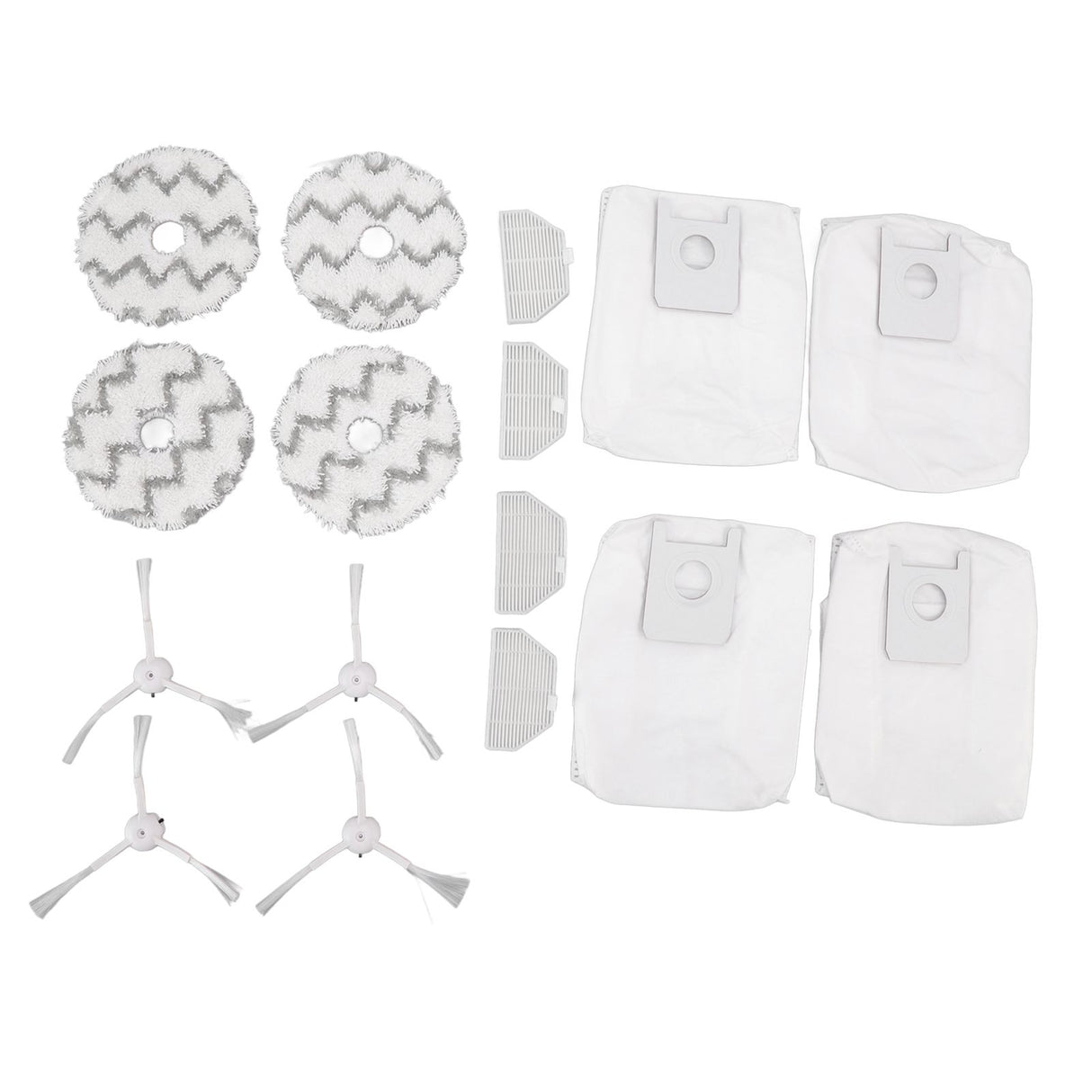 Dust Bag Filter Rag Side Brush Set Robot Vacuum Cleaner Accessories for Roidmi EVA SDJ06RM