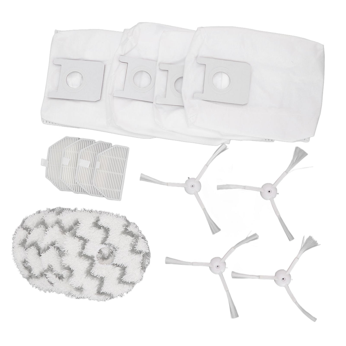 Dust Bag Filter Rag Side Brush Set Robot Vacuum Cleaner Accessories for Roidmi EVA SDJ06RM