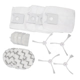 Dust Bag Filter Rag Side Brush Set Robot Vacuum Cleaner Accessories for Roidmi EVA SDJ06RM - Top-Down View