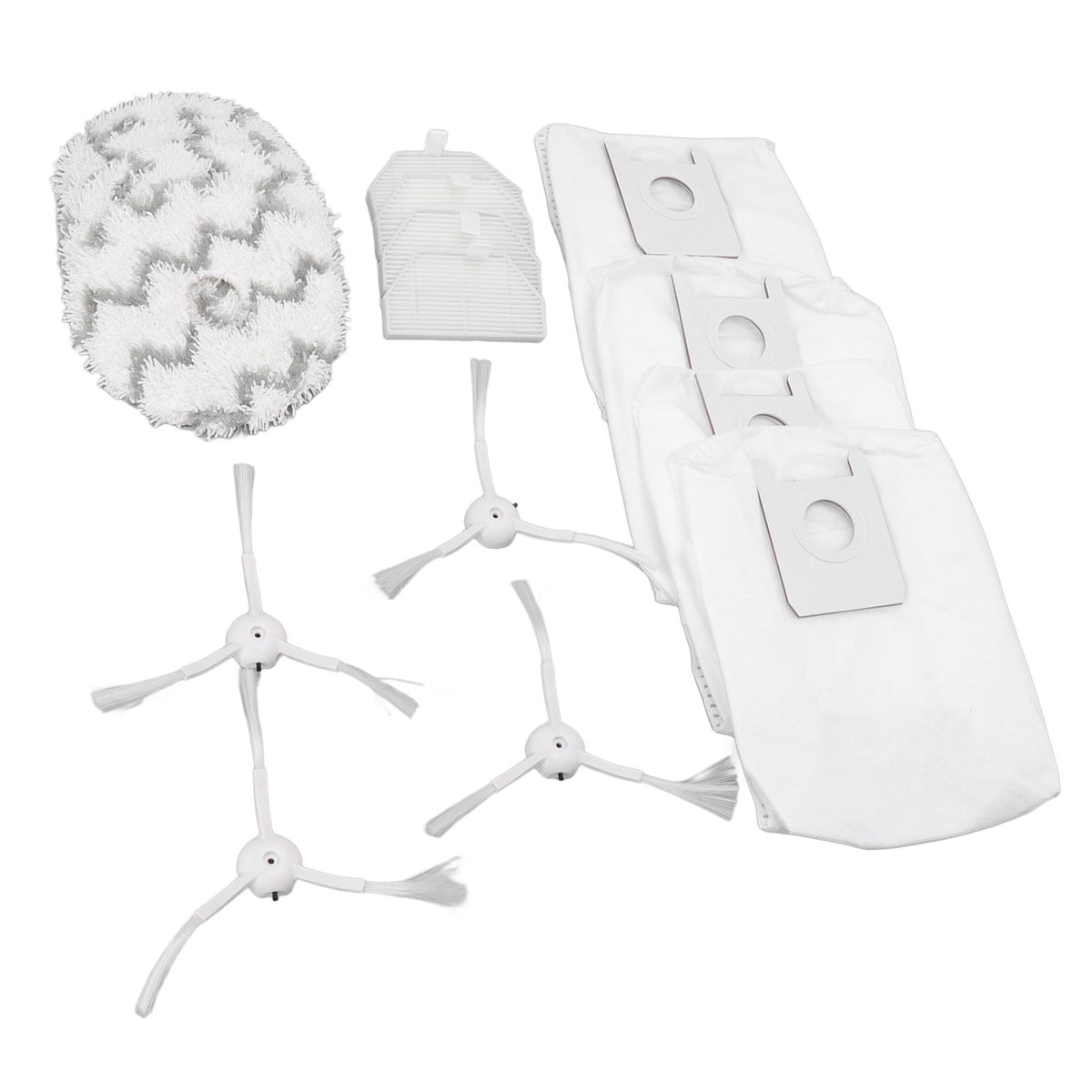 Dust Bag Filter Rag Side Brush Set Robot Vacuum Cleaner Accessories for Roidmi EVA SDJ06RM