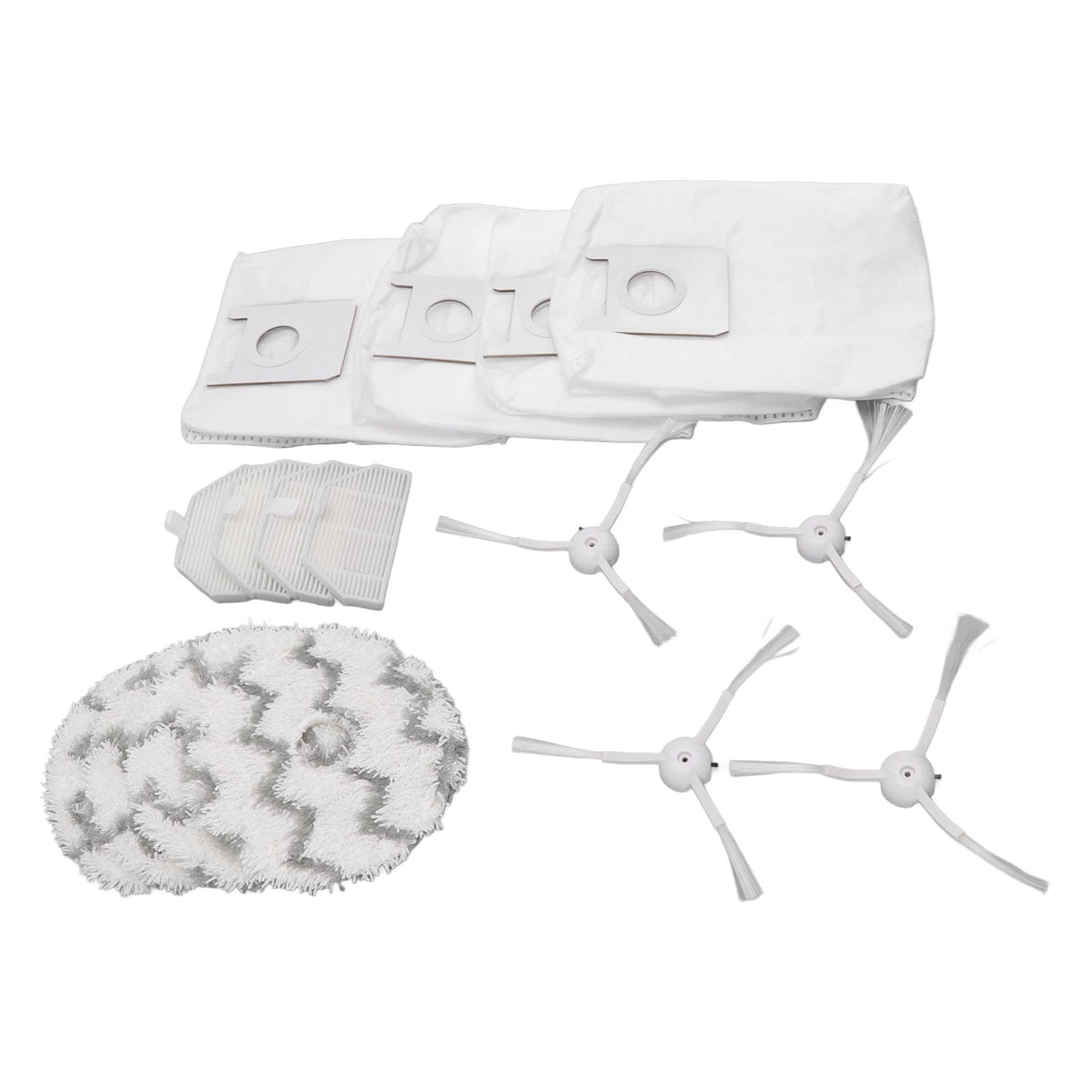 Dust Bag Filter Rag Side Brush Set Robot Vacuum Cleaner Accessories for Roidmi EVA SDJ06RM
