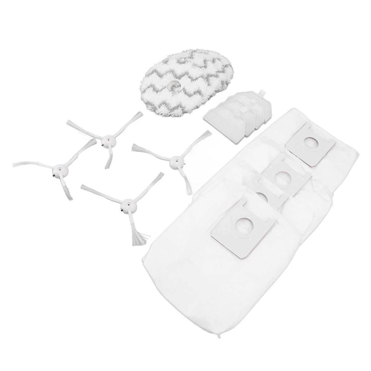 Dust Bag Filter Rag Side Brush Set Robot Vacuum Cleaner Accessories for Roidmi EVA SDJ06RM