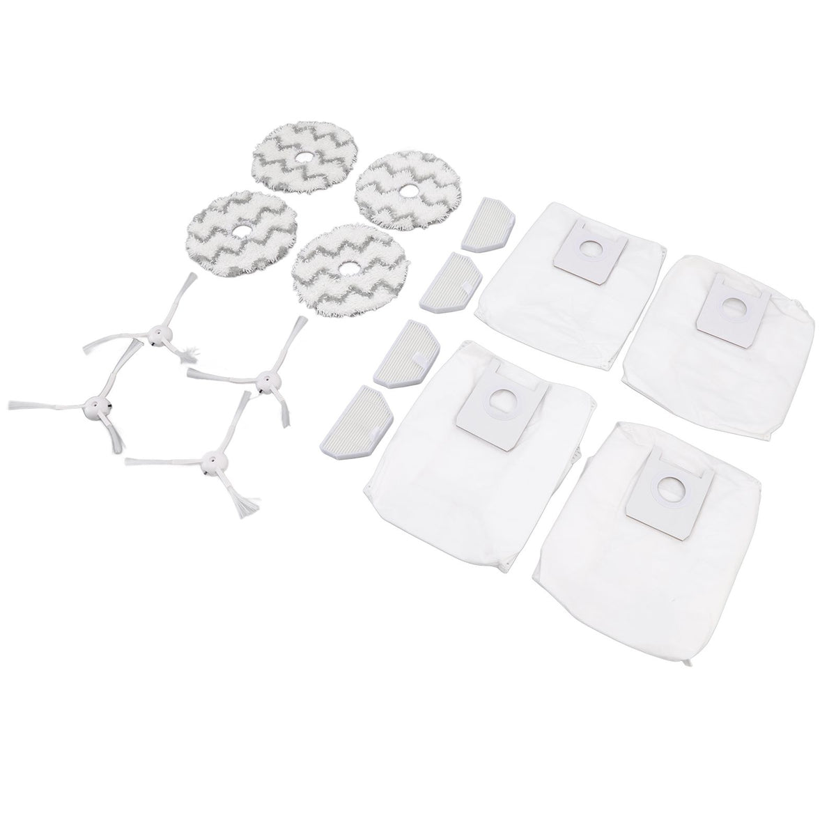 Dust Bag Filter Rag Side Brush Set Robot Vacuum Cleaner Accessories for Roidmi EVA SDJ06RM
