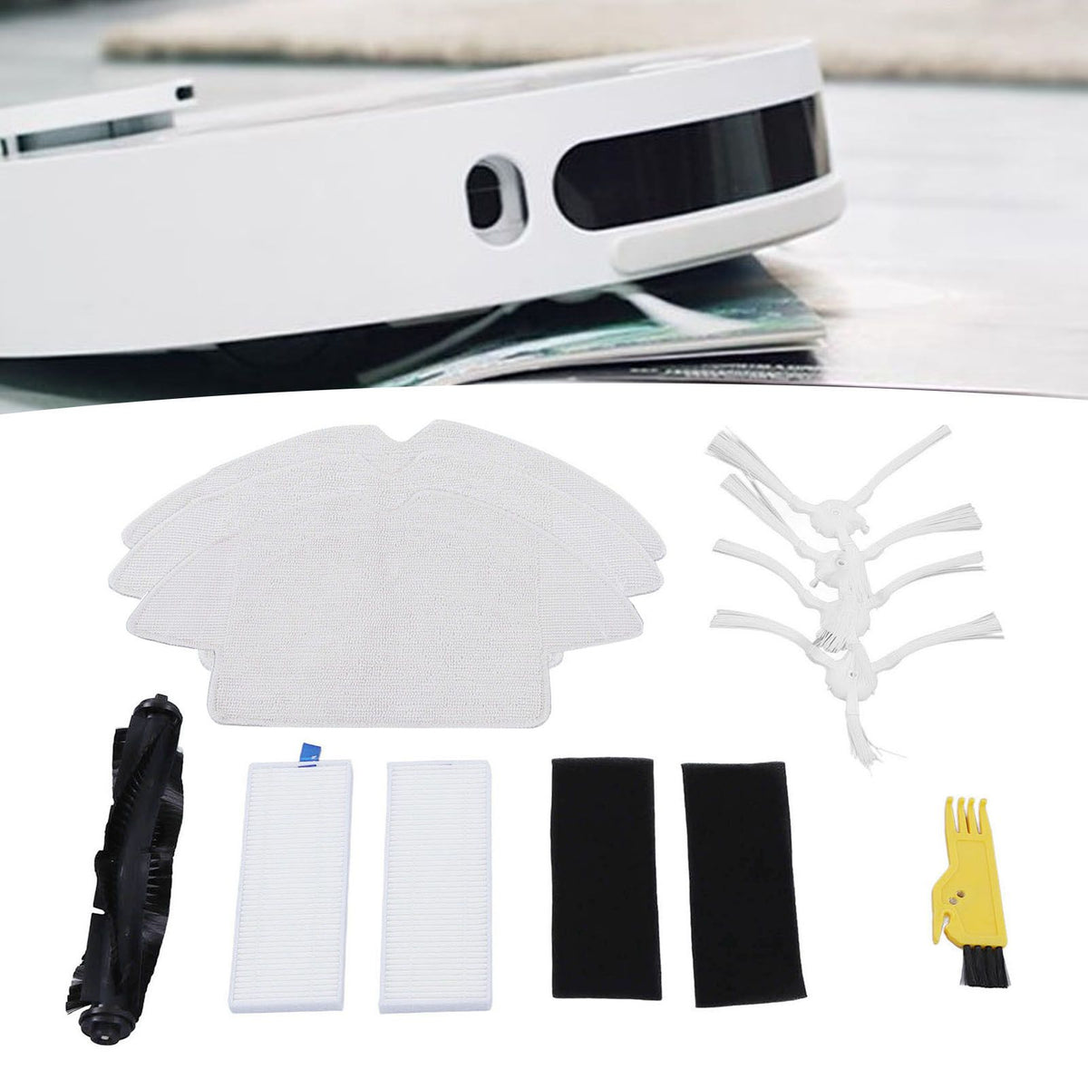 Sweeping Robot Accessories Main Brush Rag Filter Element Side Brush for 360 S6 Home Cleaning