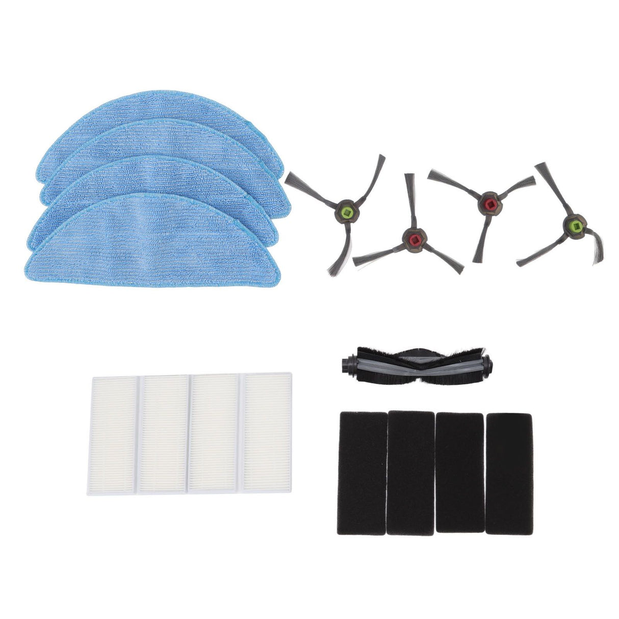 Sweeper Main Side Brush with Filter and Mopping Cloths Robot Vacuum Cleaner Replacement Set for Yeedi K600 K700 K680
