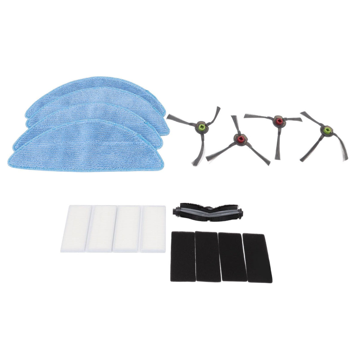 Sweeper Main Side Brush with Filter and Mopping Cloths Robot Vacuum Cleaner Replacement Set for Yeedi K600 K700 K680