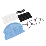 Sweeper Main Side Brush with Filter and Mopping Cloths Robot Vacuum Cleaner Replacement Set for Yeedi K600 K700 K680 - Rear View
