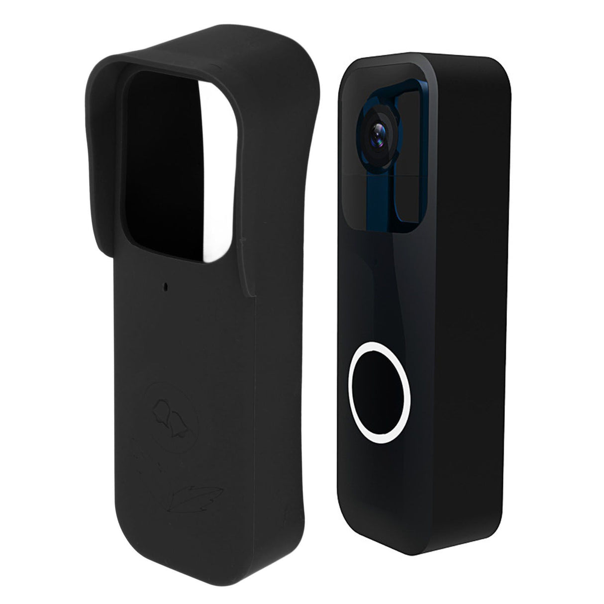 Doorbell Protective Cover Dustproof Protective Silicone Doorbell Cover Case for Blink A363 Black