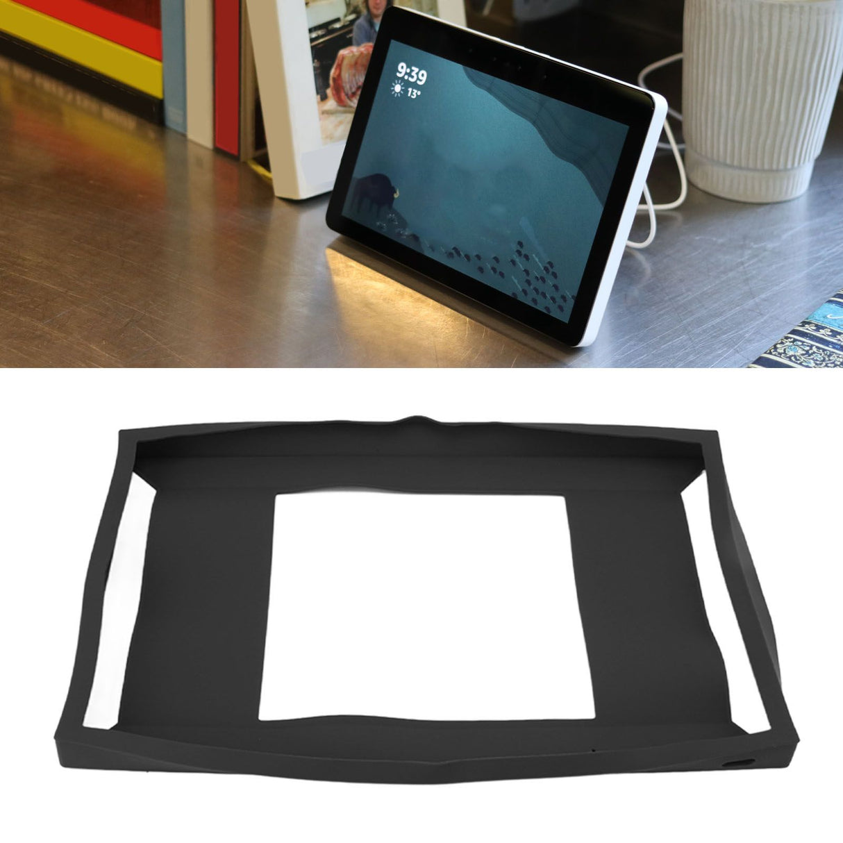 Silicone Protective Case Dustproof Waterproof Dropproof Cover Case for Show 15 Smart Display Black