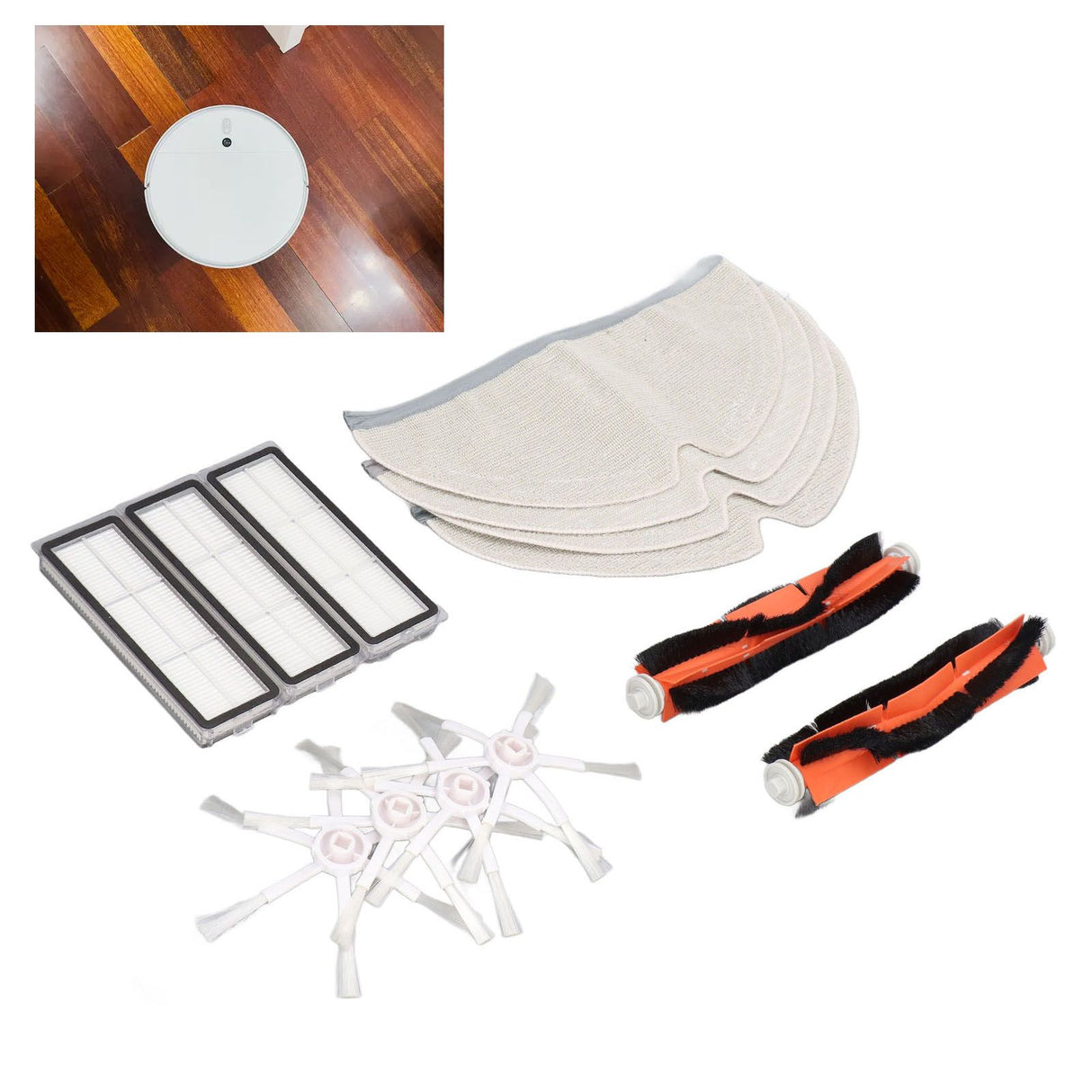 Replacement Filter Mop Brush Kit for Xiaomi MIJIA 2C Sweeping Robot Sweeper Accessories