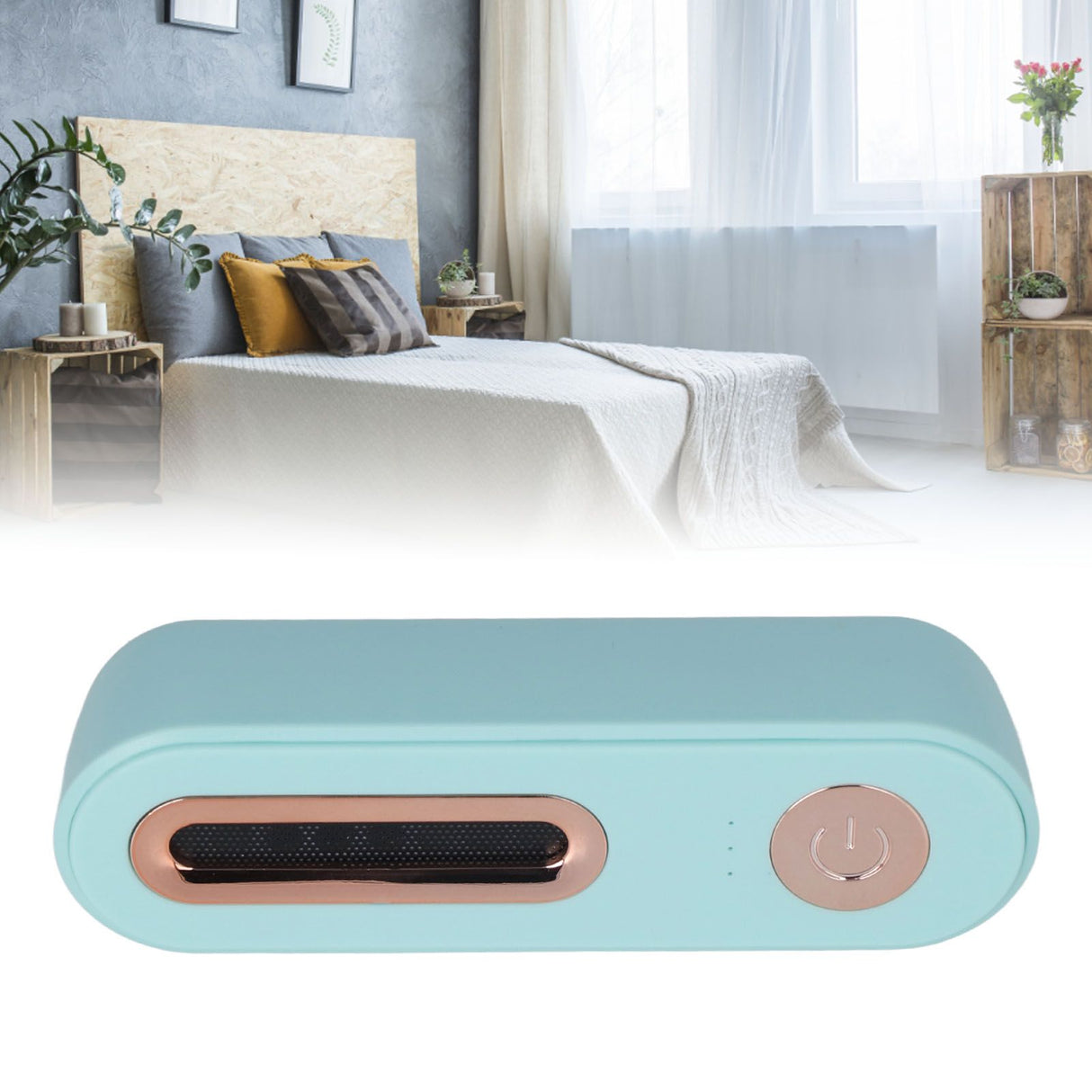 Refrigerator Deodorizer Fridge Odor Cleaner USB Charging for Kitchen Car Cabinet Green